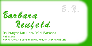 barbara neufeld business card